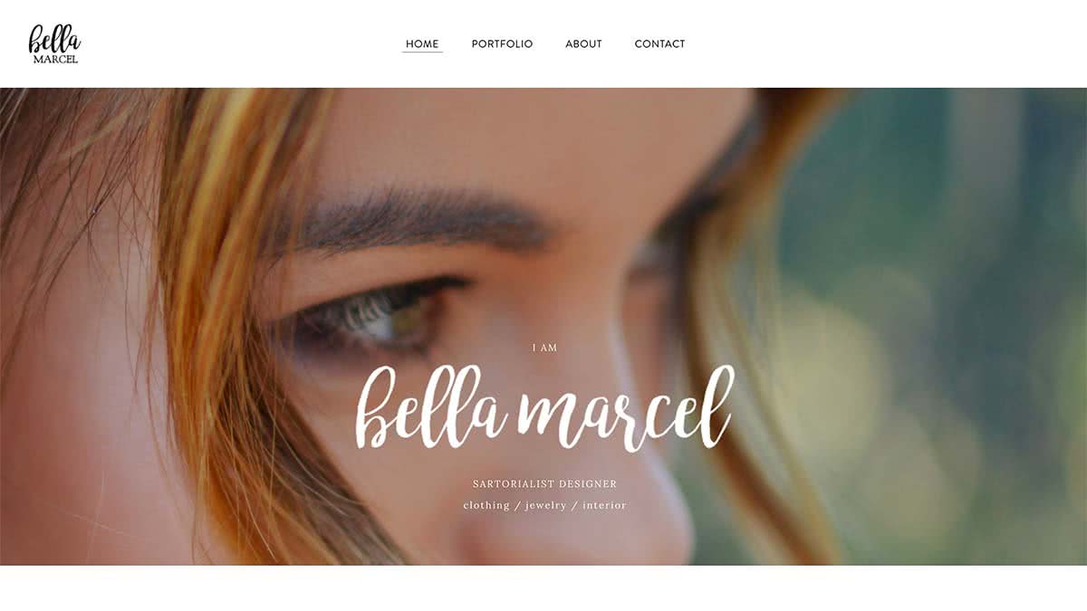 Website Builder template Theme 'Bella Marcel'