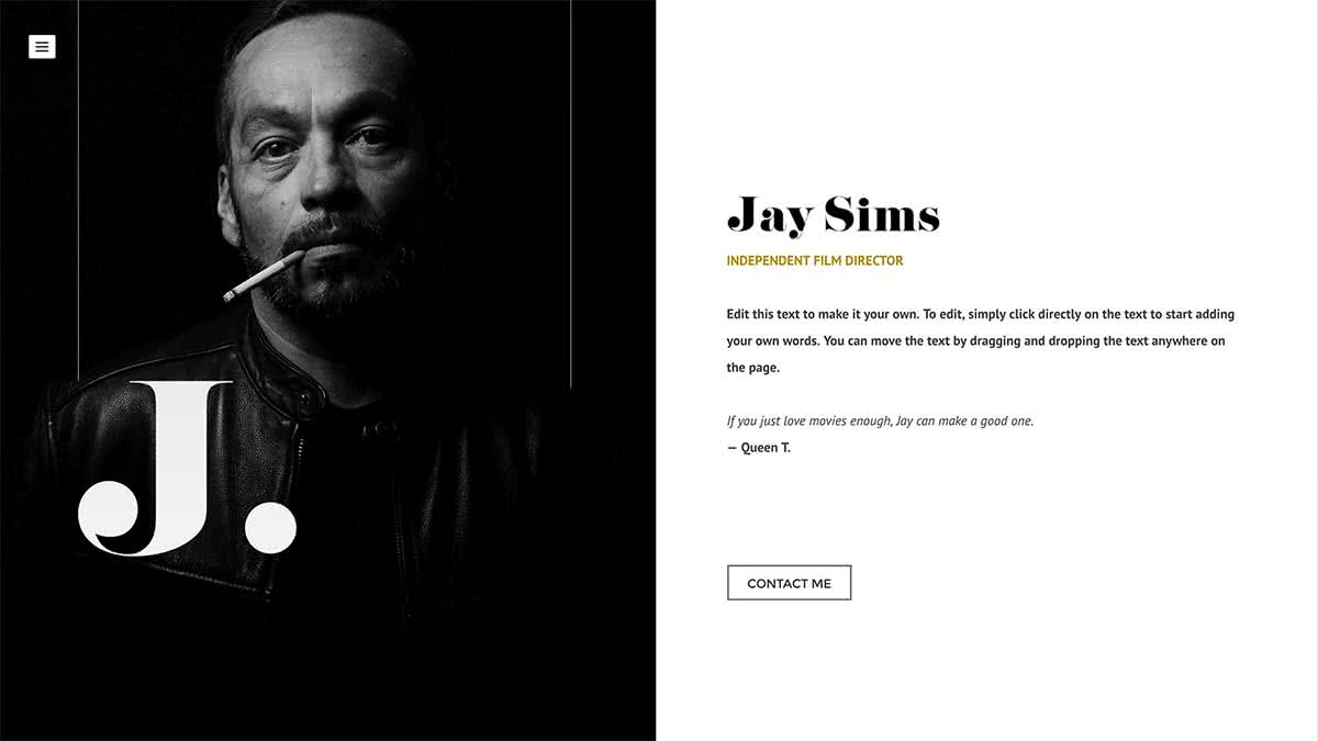 Website Builder template Theme 'Jay Sims'