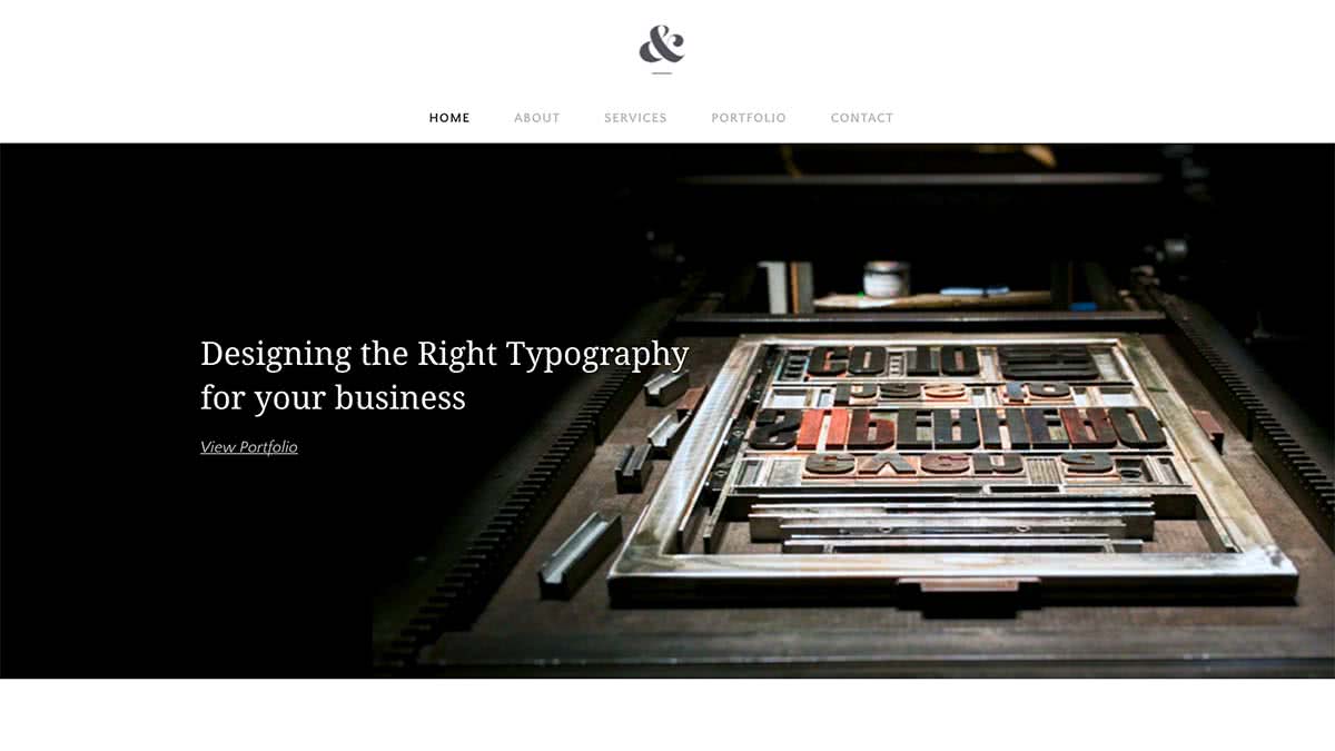 Website Builder template Theme 'Typo Designs'