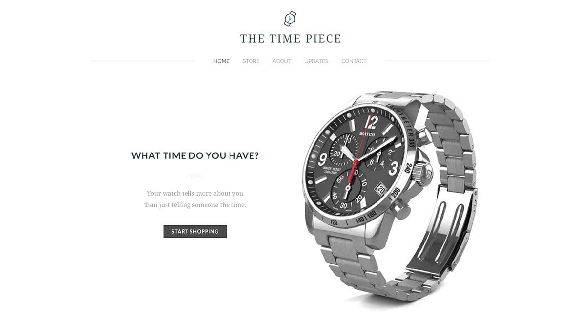 Website Builder template Theme 'The Time Piece'